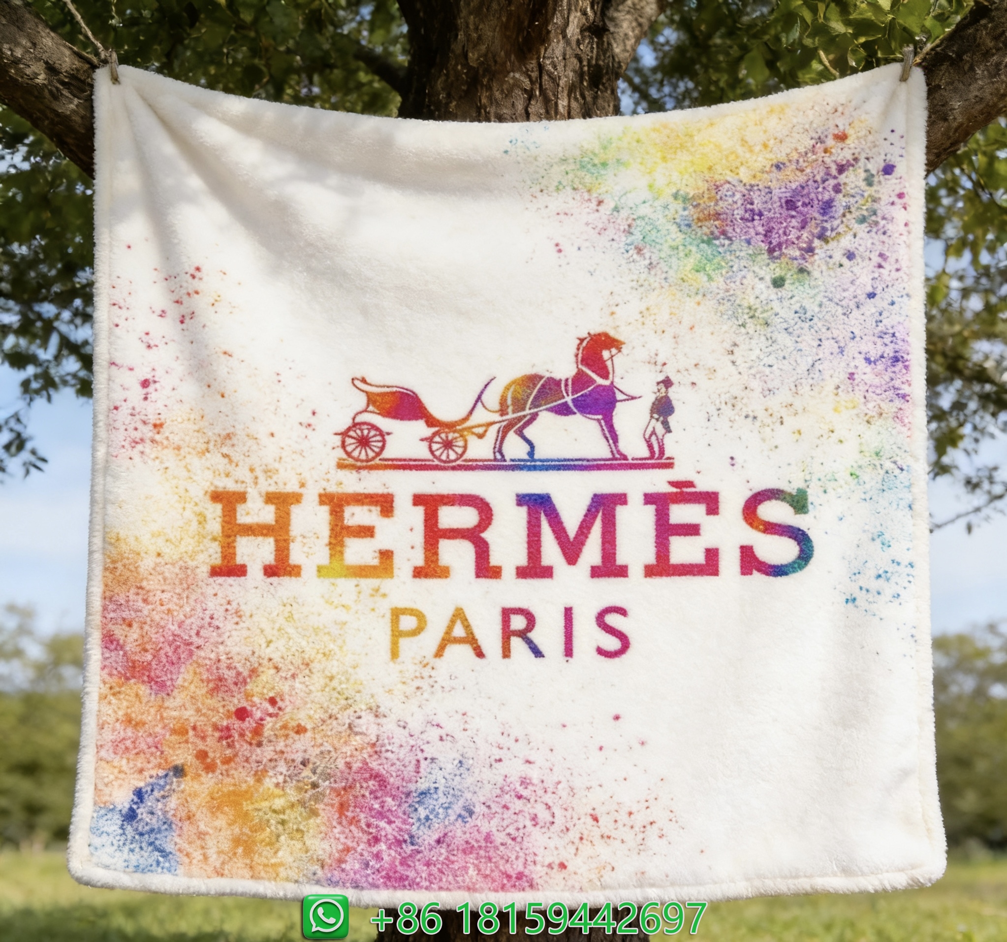 Hermes Throw Blankets